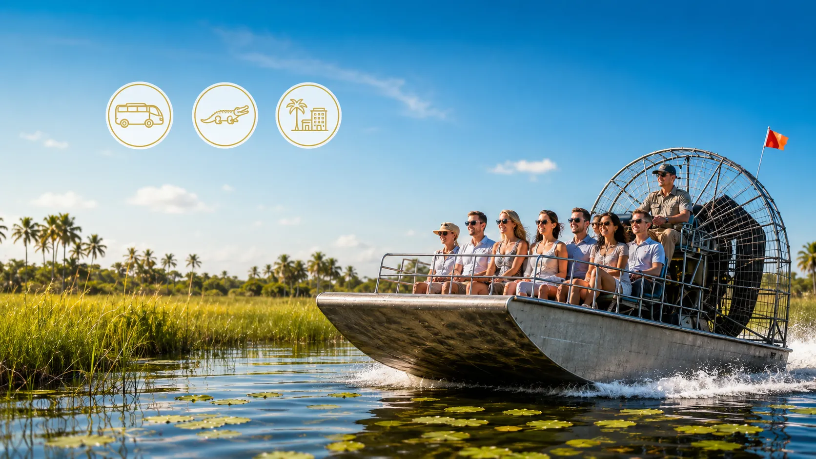 Everglades excursion with transportation from South Beach