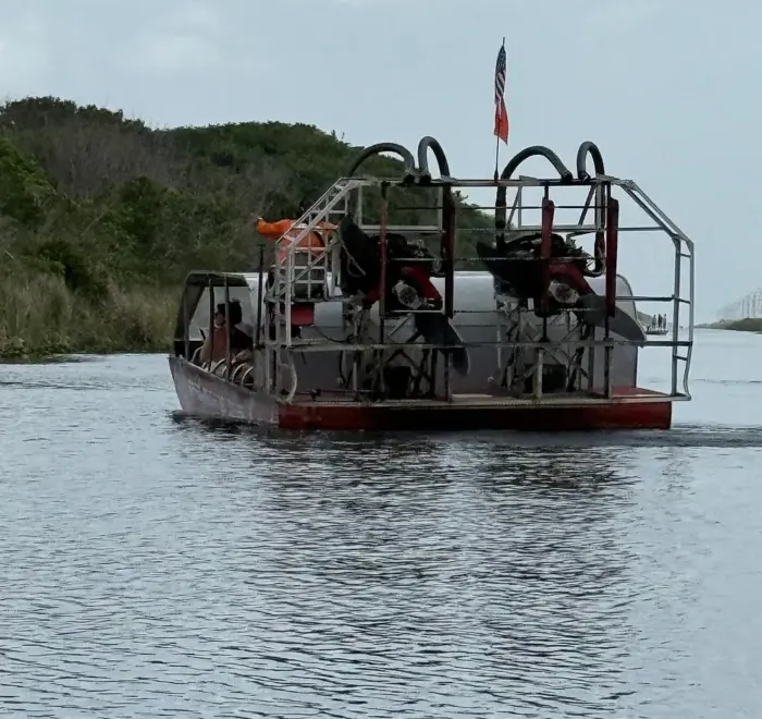 Everglades airboat and alligator show from Miami Beach